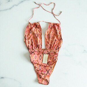 Ramy Brook Pink Patterned One Piece Swimsuit